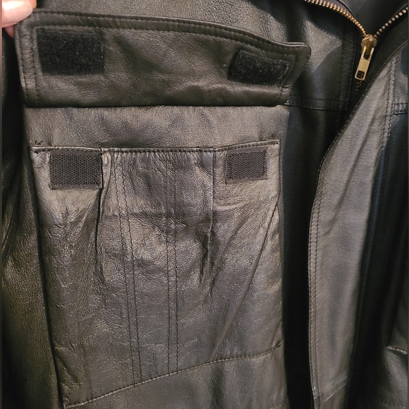 RARE Vintage 100% Leather Jacket - Picture 8 of 10
